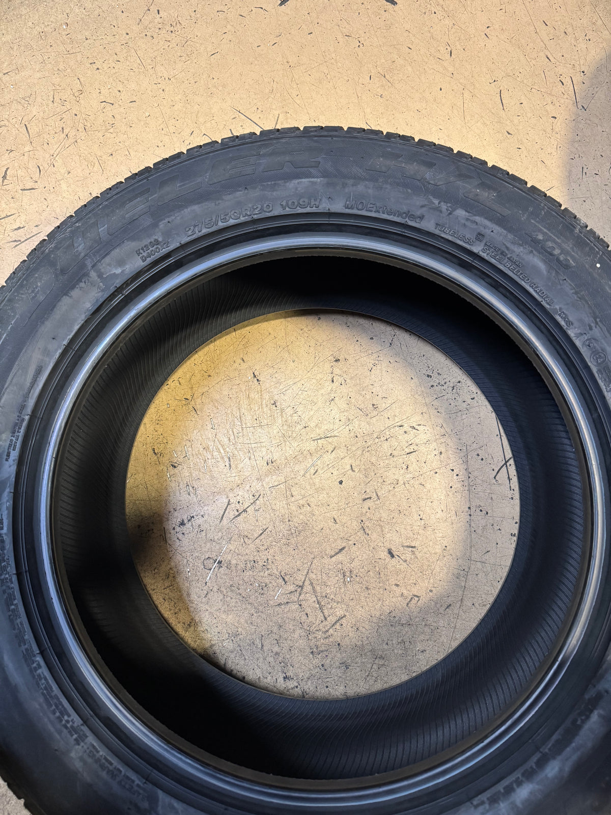 BRIDGESTONE DUELER H/L 400 MOE (RUNFLAT) BSW P 275 50 20 109H TIRE 126319