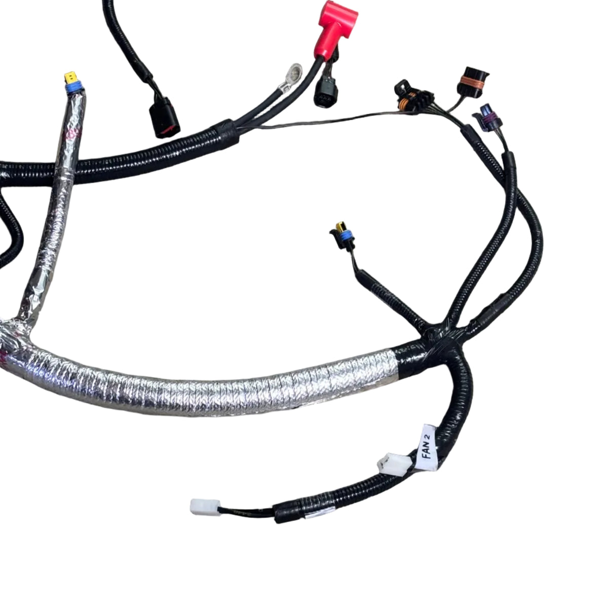 HEAVY DUTY WIRING HARNESS W/ MULTI-PIN CONNECTORS & HEAT SHIELDING