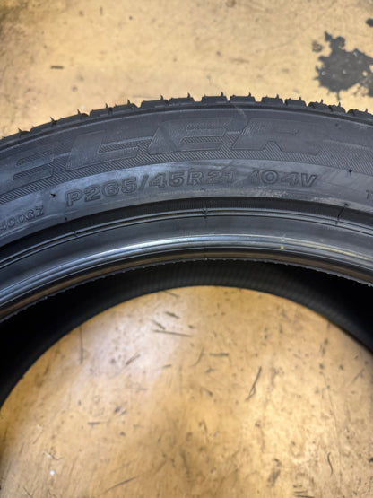 2 BRIDGESTONE DUELER H/L 400 BSW P 265 45 21 104V ALL SEASON TIRE 118312