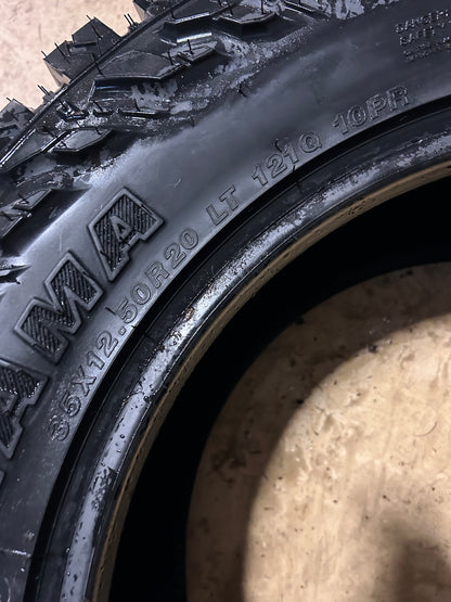 YOKOHAMA GEOLANDAR M/T G003 BSW LT 35 12.5 20 121Q 10PLY MUD TIRE 110133331