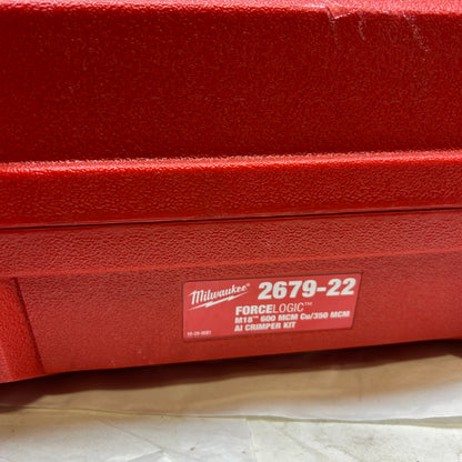 MILWAUKEE M18 18V FORCE LOGIC 600 MCM CRIMPER KIT 2679-22