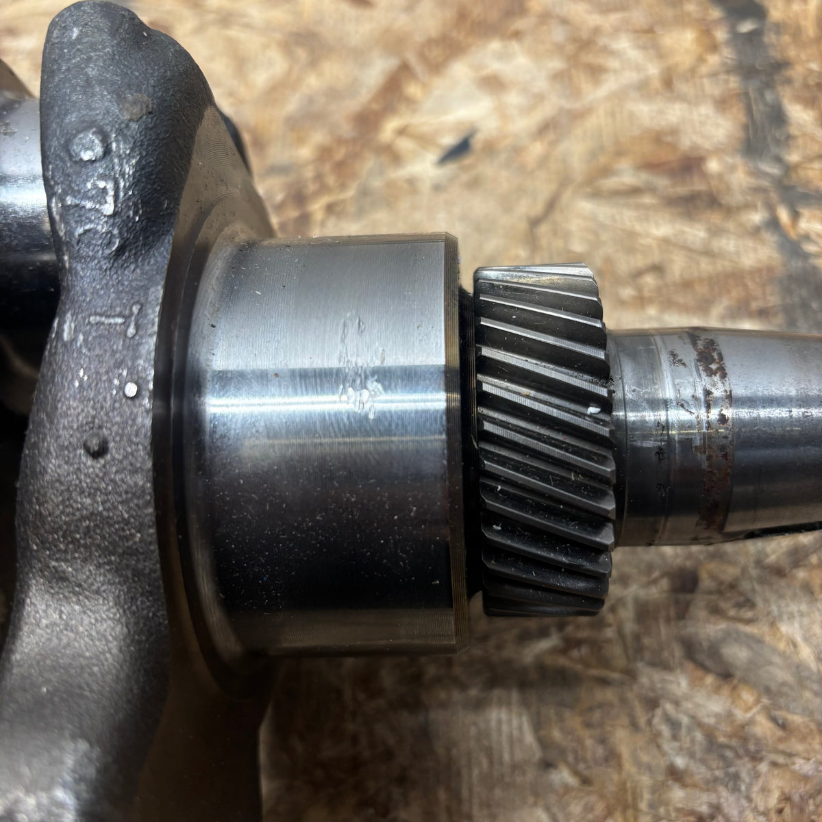 USED N844 N844T ENGINE CRANKSHAFT FOR SHIBAURA 23 SPLINE GEAR