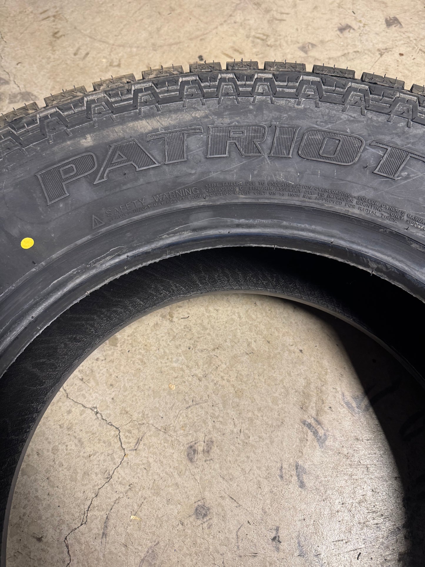 NOS PATRIOT A/T BSW LT 275 70 18 125/122S 10PLY ALL TERRAIN TIRE RSD0070