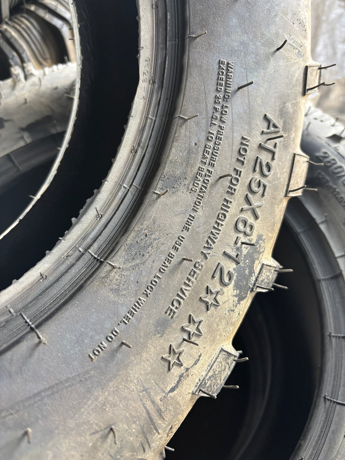 NOS CARLISLE AT489 XL BSW AT 25 8 12 ATV/UTV TIRE 560490