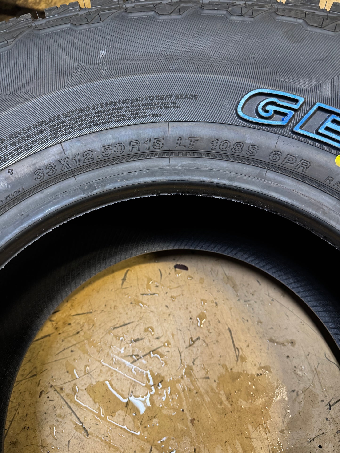 YOKOHAMA GEOLANDAR A/T4 G018 OWL LT 33 12.5 15 108S 6PLY ALL TERRAIN TIRE 110101805