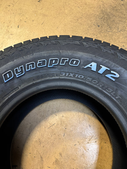 NOS HANKOOK DYNAPRO AT2 OWL LT 31 10.5 15 109S 6PLY ALL TERRAIN TIRE 2020995