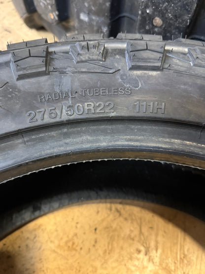 DELINTE DX-20 BANDIT X/T BSW P 275 50 22 111H RUGGED TERRAIN TIRE 833846