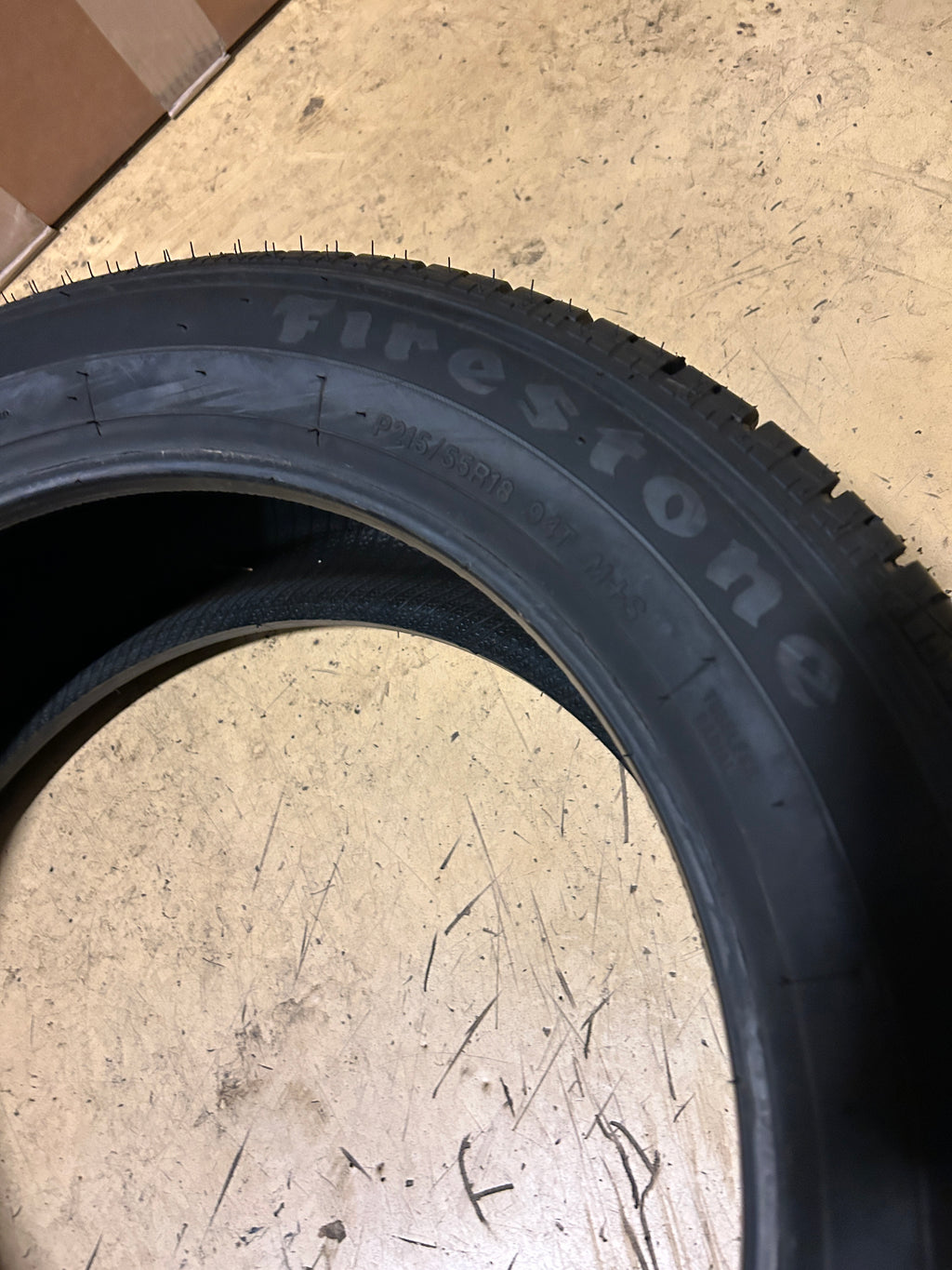 2 NOS FIRESTONE FIREHAWK GTA-03 BSW P 215 55 18 94T ALL SEASON TIRE 043495