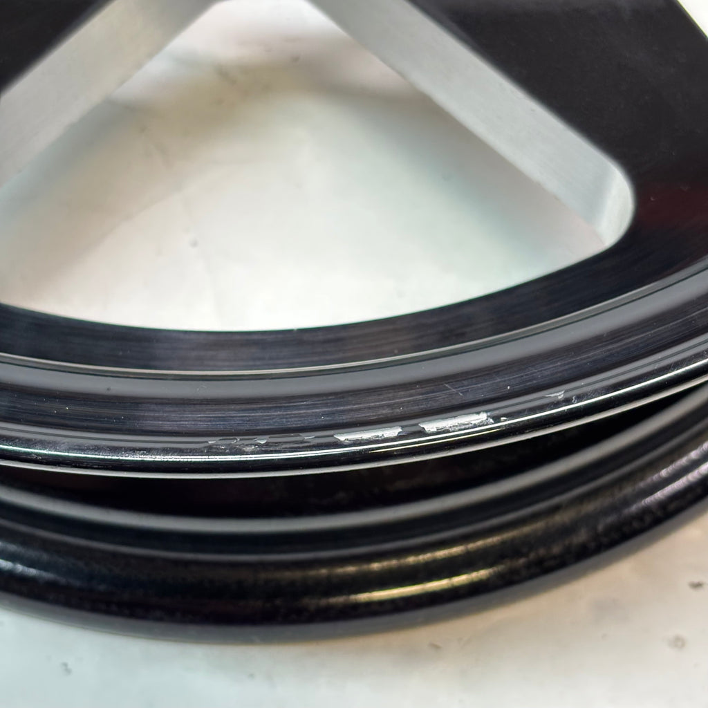 2 VISION SPORT STAR 571 WHEEL 15X4 5X114.3 GLOSS BLACK WITH MILLED CENTER -19MM