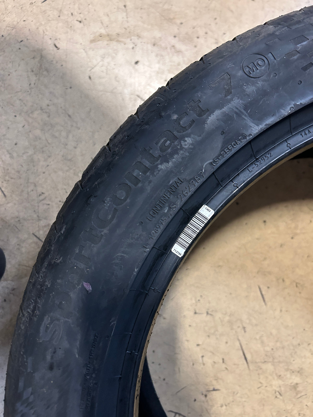 CONTINENTAL SPORTCONTACT 7 (MO) BSW P 245 45 18 100Y XL UHP TIRE 03118190000