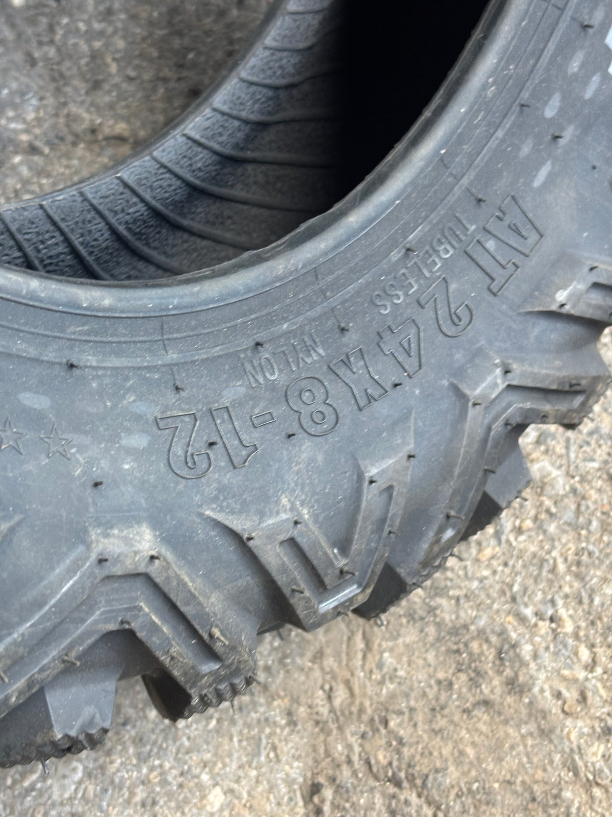 NOS SUNF POWER A033 BSW AT 24 8 12  6PLY ATV/UTV TIRE 240812
