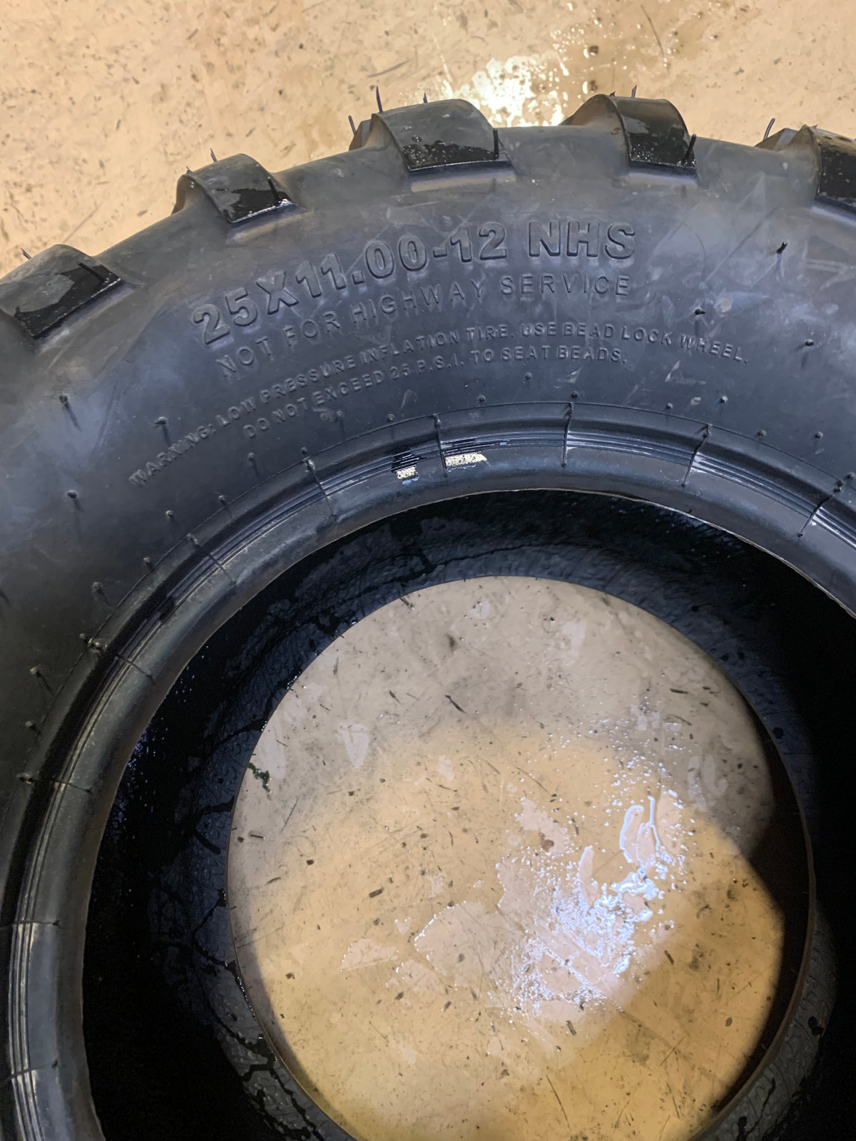CARLISLE  AT489 BSW   25 11 12 4 PLY ATV/UTV TIRE 6P07701