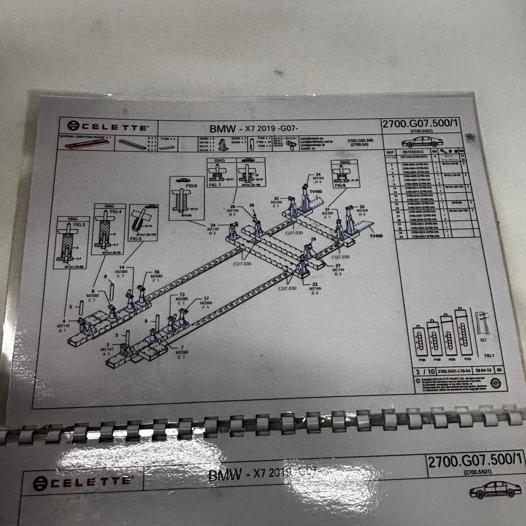 CELETTE CAR LIFE SOLUTIONS BMW X7 (G07) JIGS 2700.G07.500/1