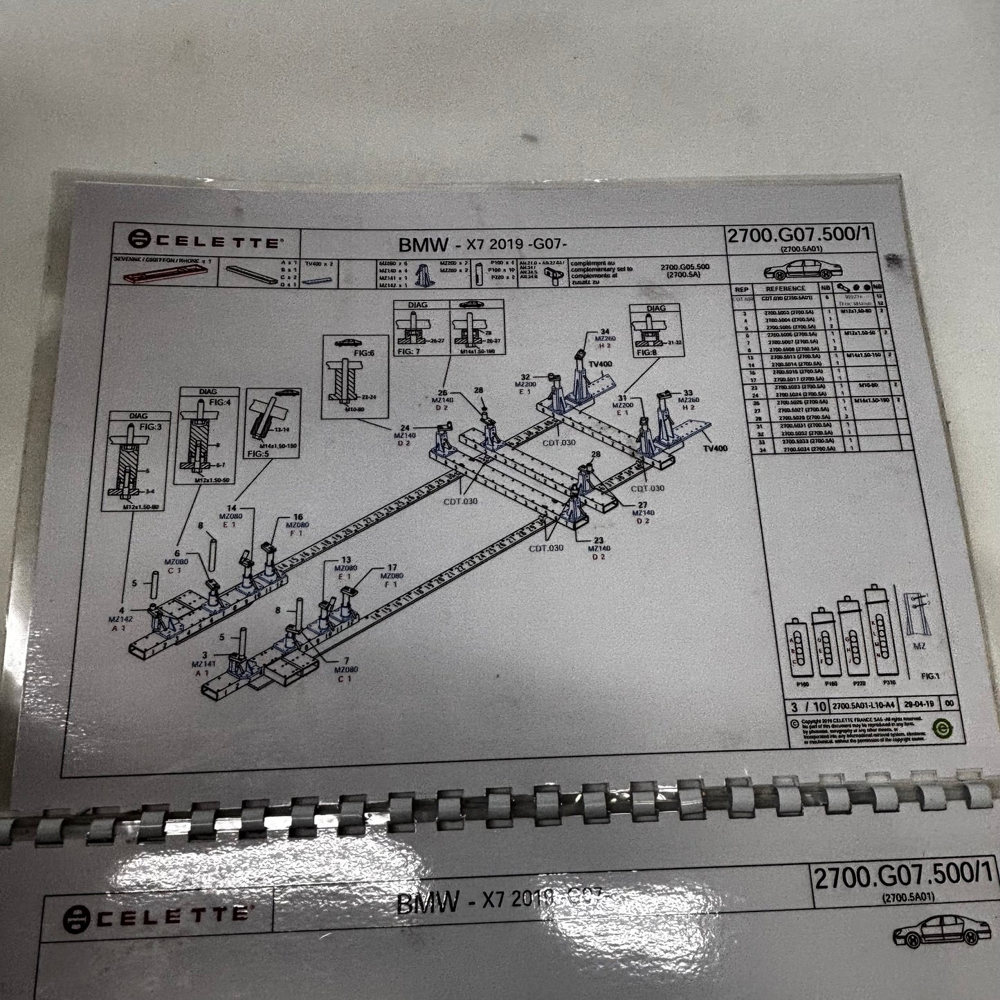 CELETTE CAR LIFE SOLUTIONS BMW X7 (G07) JIGS 2700.G07.500/1