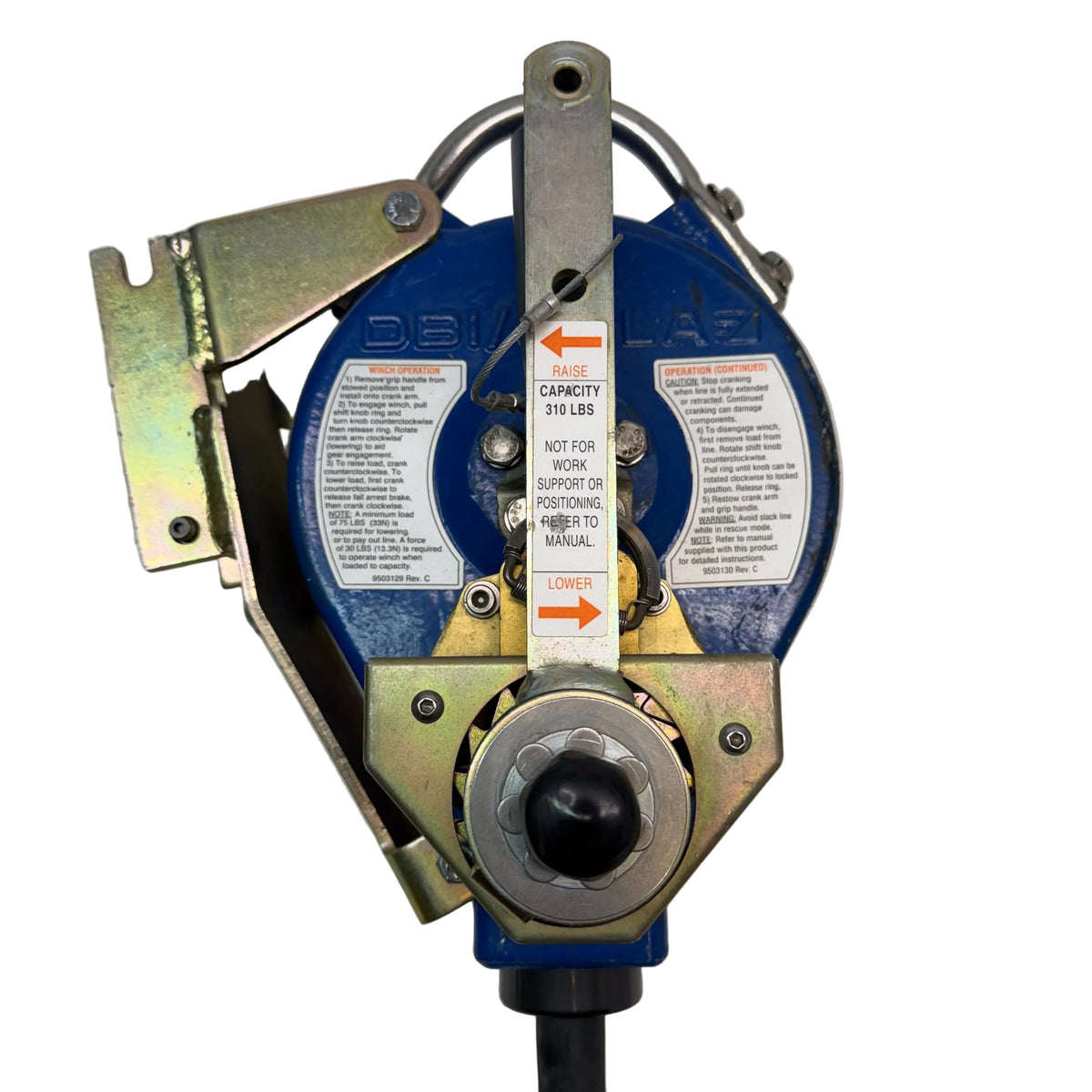 USED DBI SALA 3400115 SELF RETRACTING LIFELINE CONFINED SPACE WINCH 50 FT