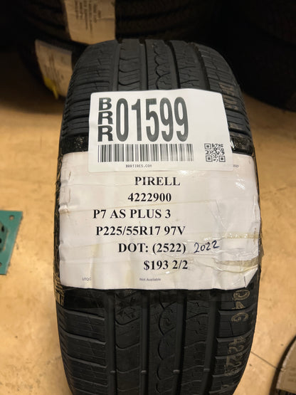 2 PIRELLI P7 A/S PLUS 3 P 225 55 17 97V SL ALL SEASON  TIRES 4222900