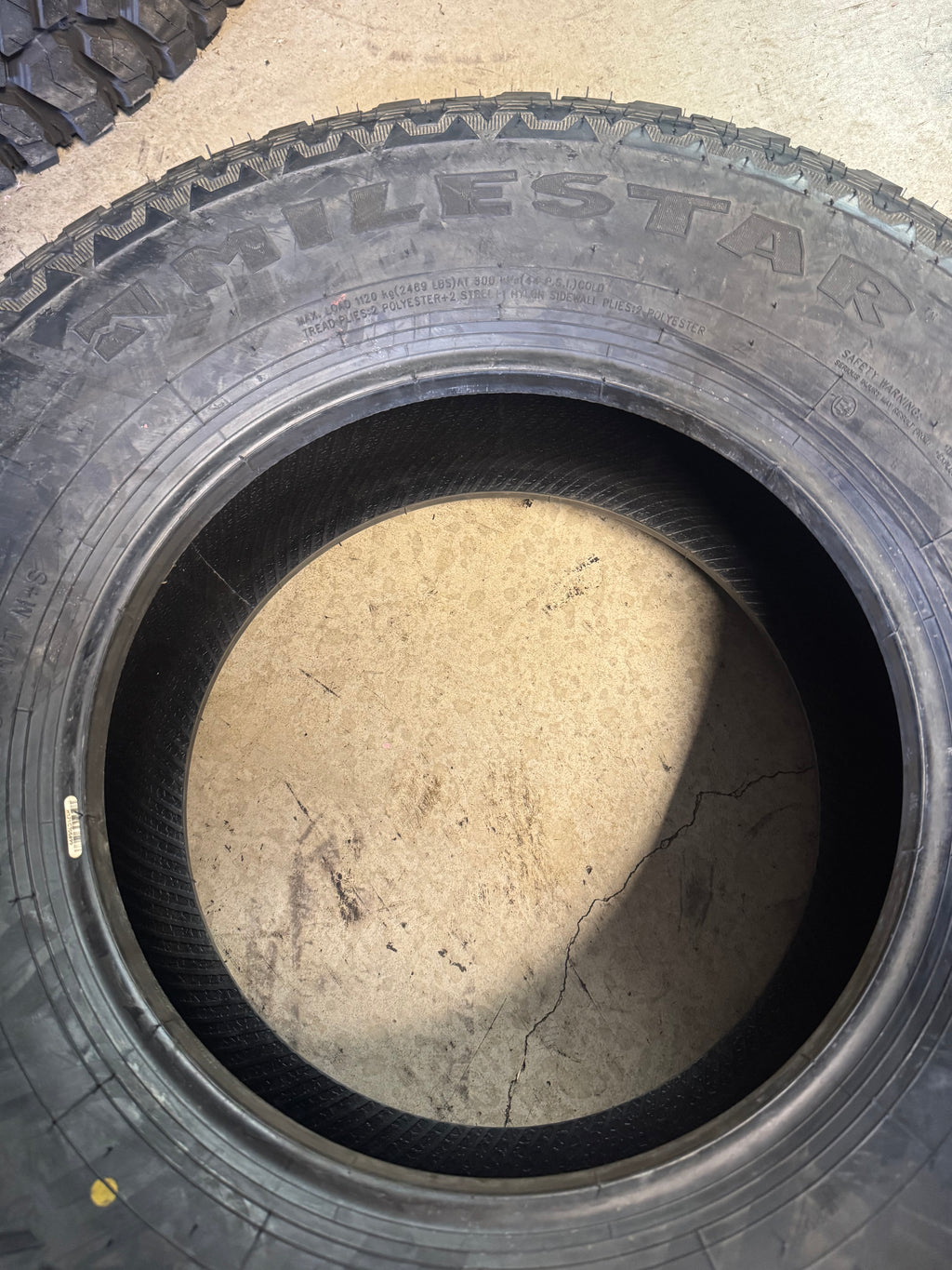 NOS MILESTAR PATAGONIA A/TR BSW P 265 70 16 112T ALL TERRAIN TIRE 24272016