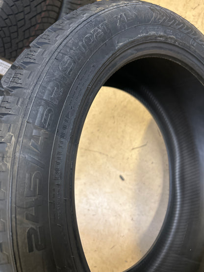 NOS 2 NOKIAN HAKKAPELIITTA 8 BSW P 245 45 19 102T XL WINTER TIRE T428553