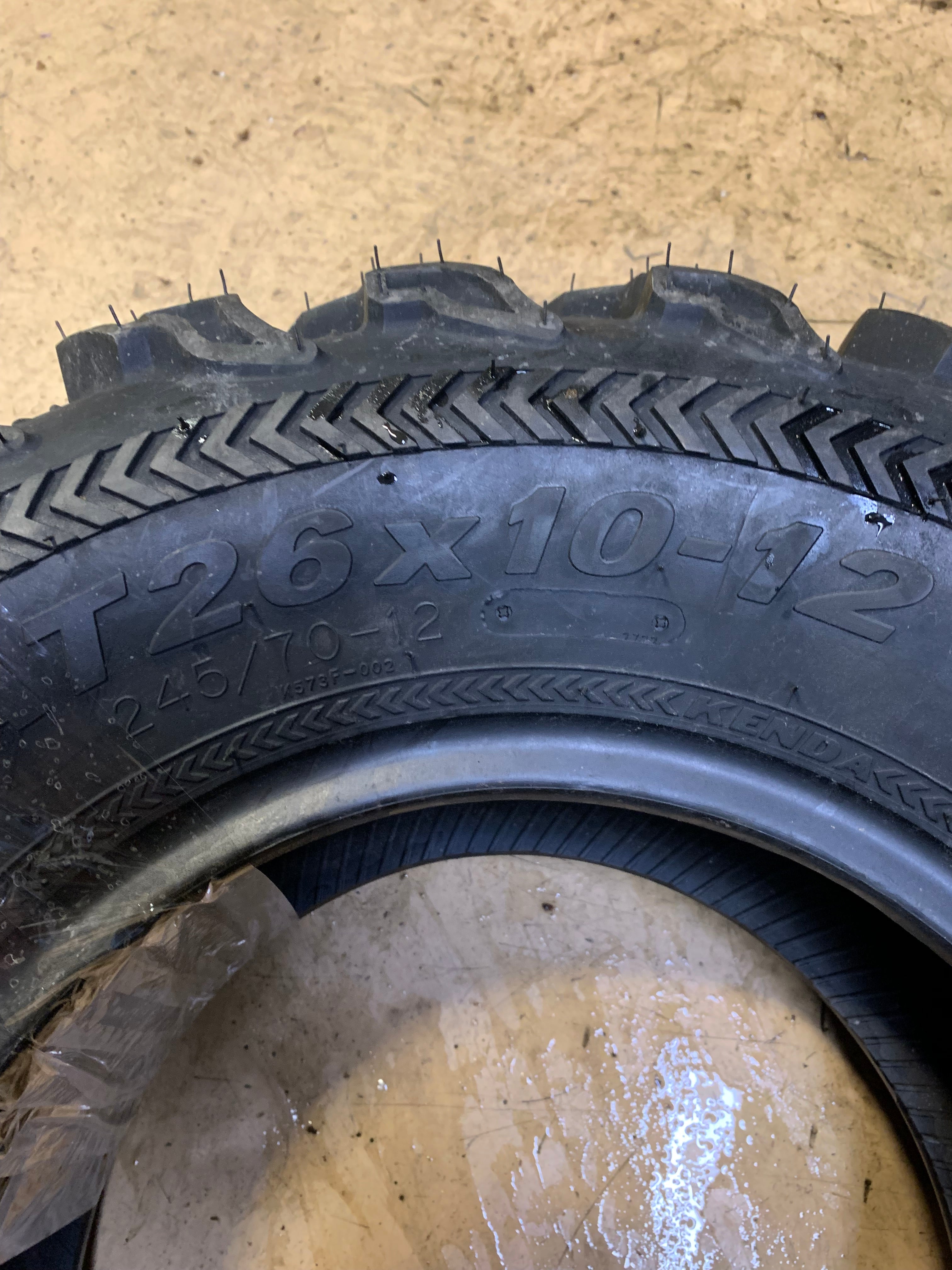 NOS KENDA BEAR CLAW EX BSW AT 26 10 12 6PLY ATV/UTV TIRE 252Y2049
