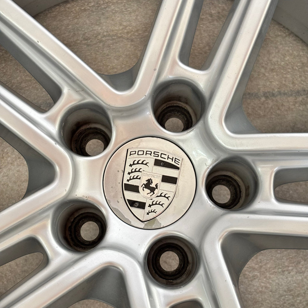 4 GENUINE PORSCHE MACAN 15-19 9X19 8X19 SILVER WHEEL SET 95B601025BN 95B601025BM