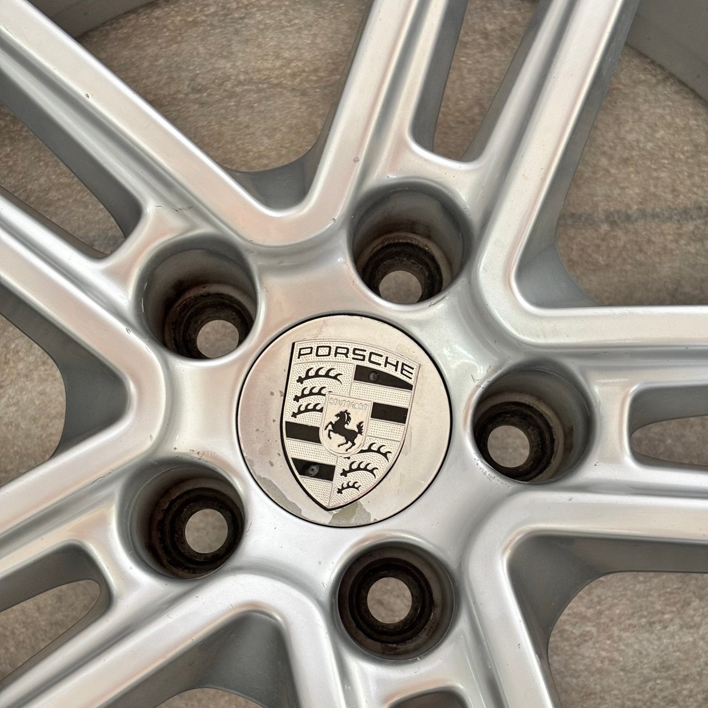 4 GENUINE PORSCHE MACAN 15-19 9X19 8X19 SILVER WHEEL SET 95B601025BN 95B601025BM