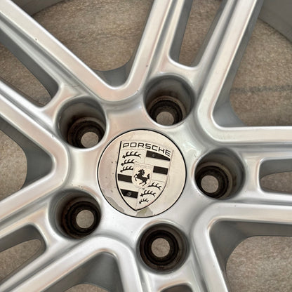 4 GENUINE PORSCHE MACAN 15-19 9X19 8X19 SILVER WHEEL SET 95B601025BN 95B601025BM