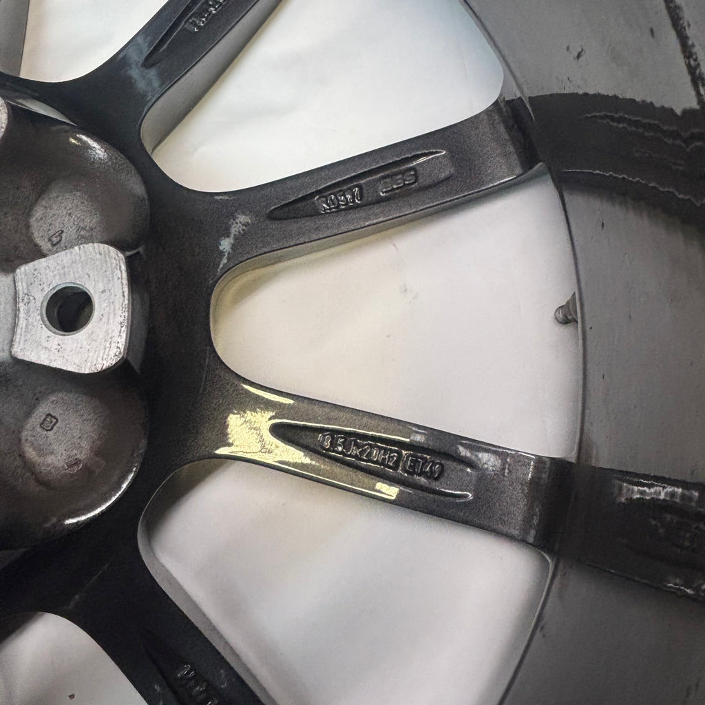 GENUINE PORSCHE 991 II C4 4S 4 S STAGGERED SET OF WHEELS R: 20X11 ET56 F: 20X8.5 ET49
