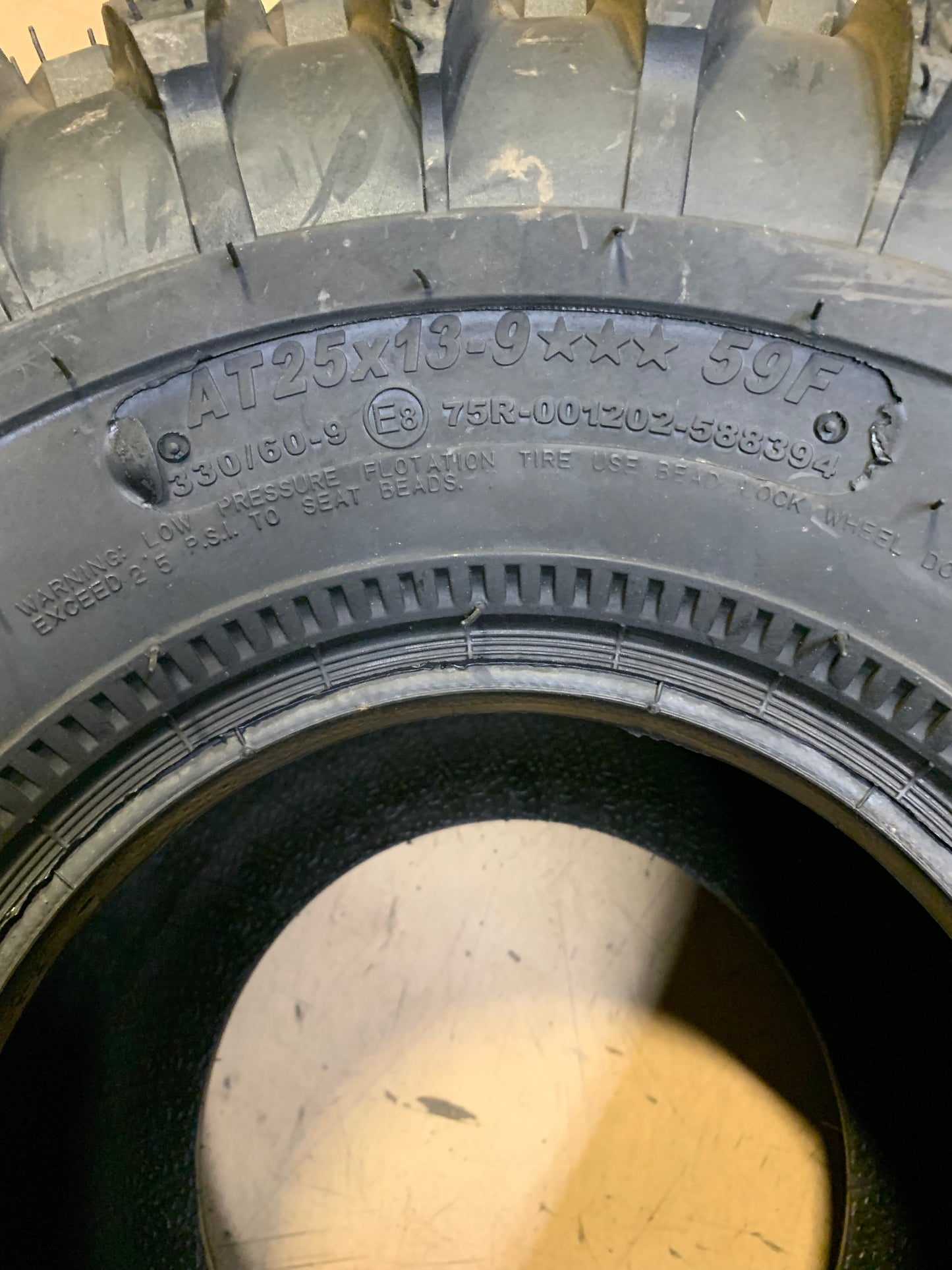 CARLSTAR HD FIELD TRAX BSW AT 25 13 9 59F ATV/UTV TIRE 588394