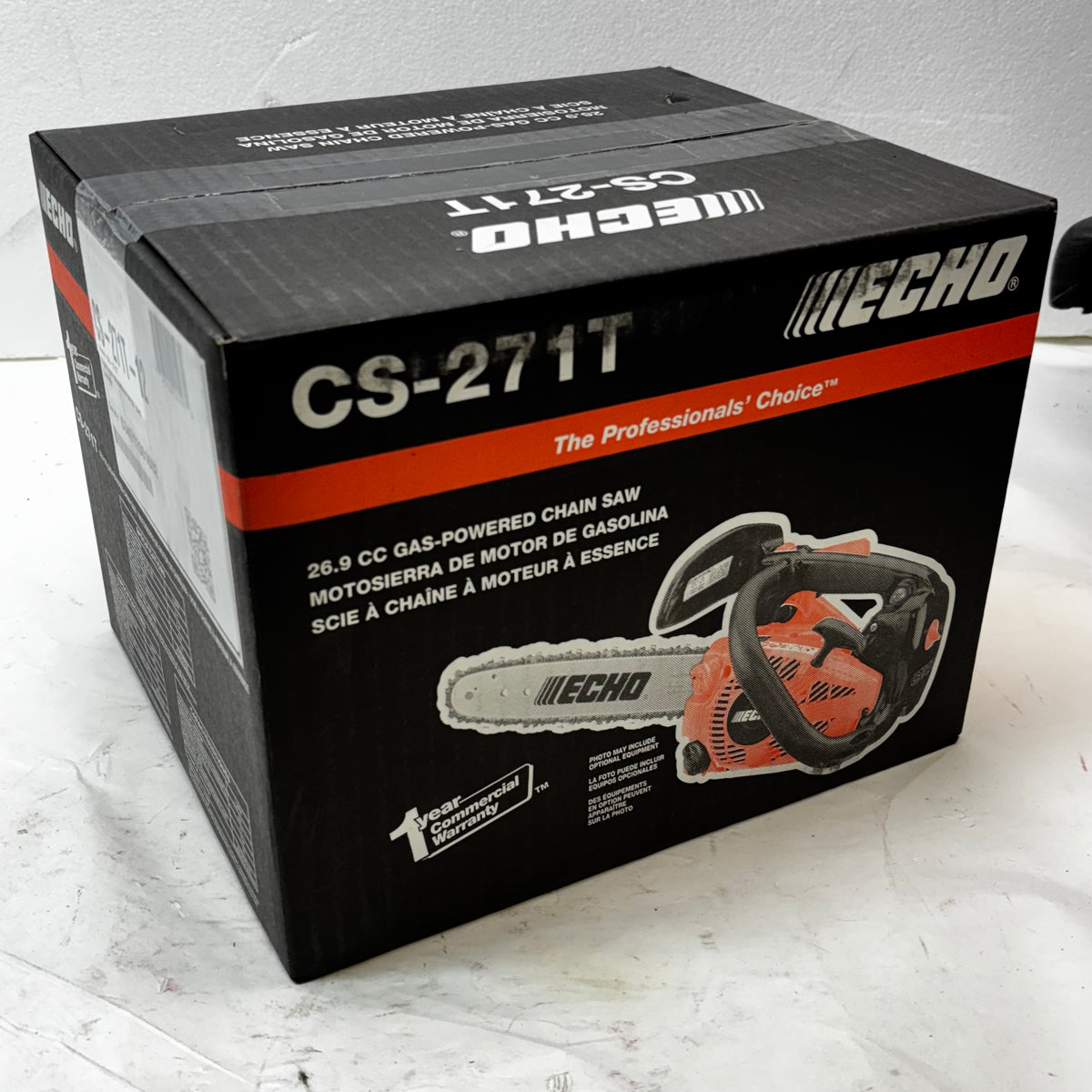 ECHO 12 IN. 26.9 CC GAS 2-STROKE CHAINSAW WITH TOP HANDLE CS-271T