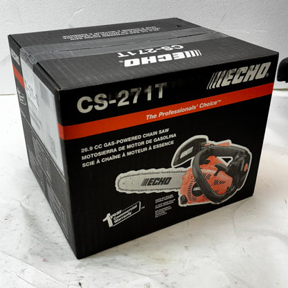 ECHO 12 IN. 26.9 CC GAS 2-STROKE CHAINSAW WITH TOP HANDLE CS-271T