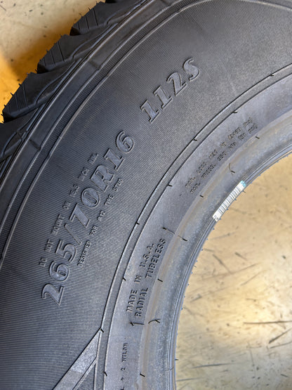 2 NOS GOODYEAR WINTERCOMMAND BSW P 265/70R16 112S WINTER TIRE 132204788