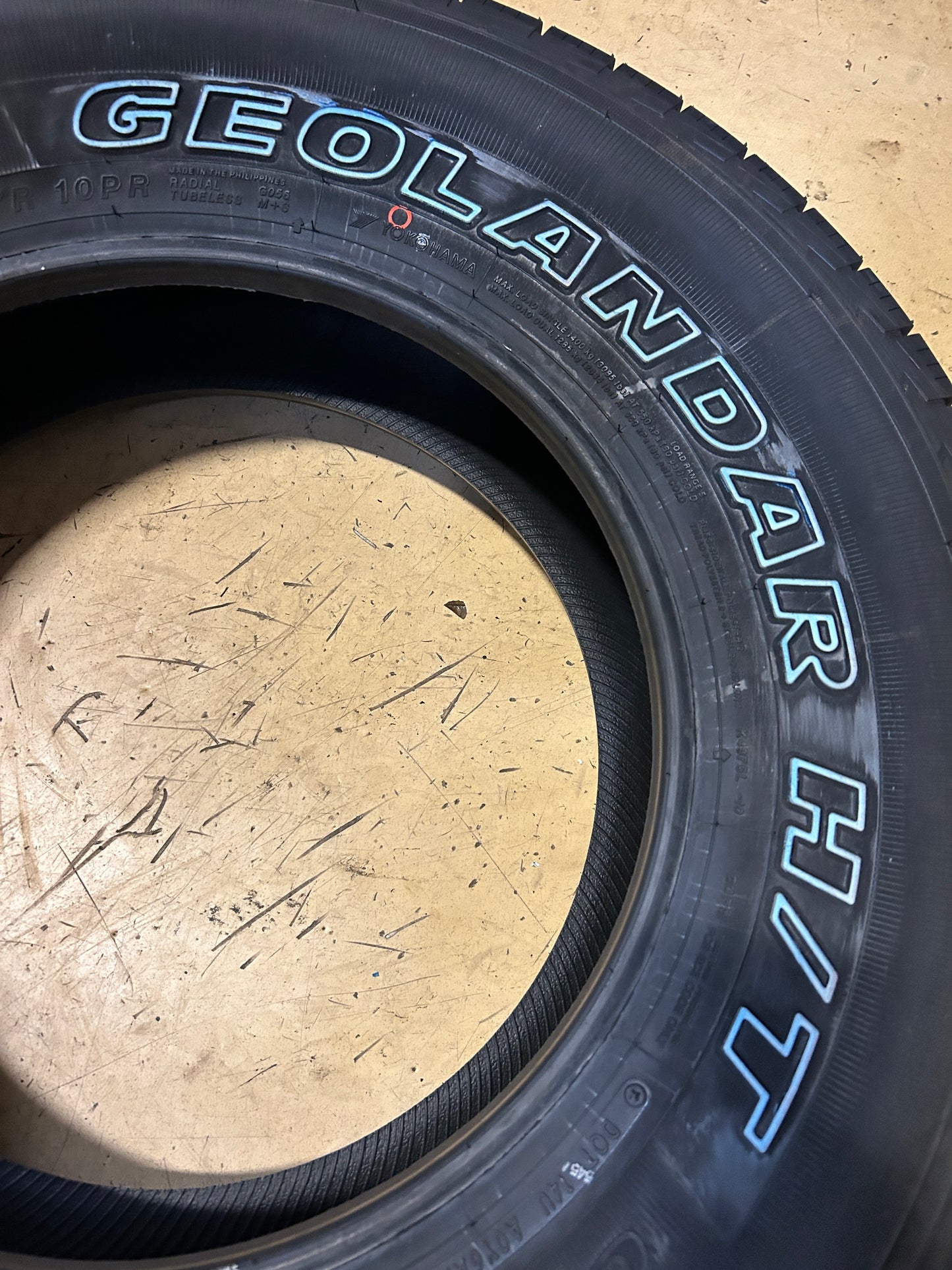 2 YOKOHAMA GEOLANDAR H/T G056 LT 235 80 17 120/117R 10PLY HIGHWAY TIRE 110105663