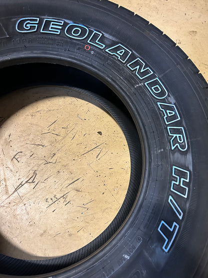2 YOKOHAMA GEOLANDAR H/T G056 LT 235 80 17 120/117R 10PLY HIGHWAY TIRE 110105663