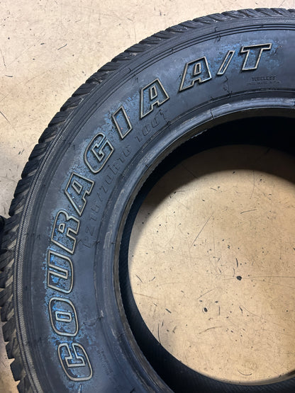 2 NOS FEDERAL COURAGIA A/T OWL P 215 70 16 100T XL ALL TERRAIN TIRE 48AF63