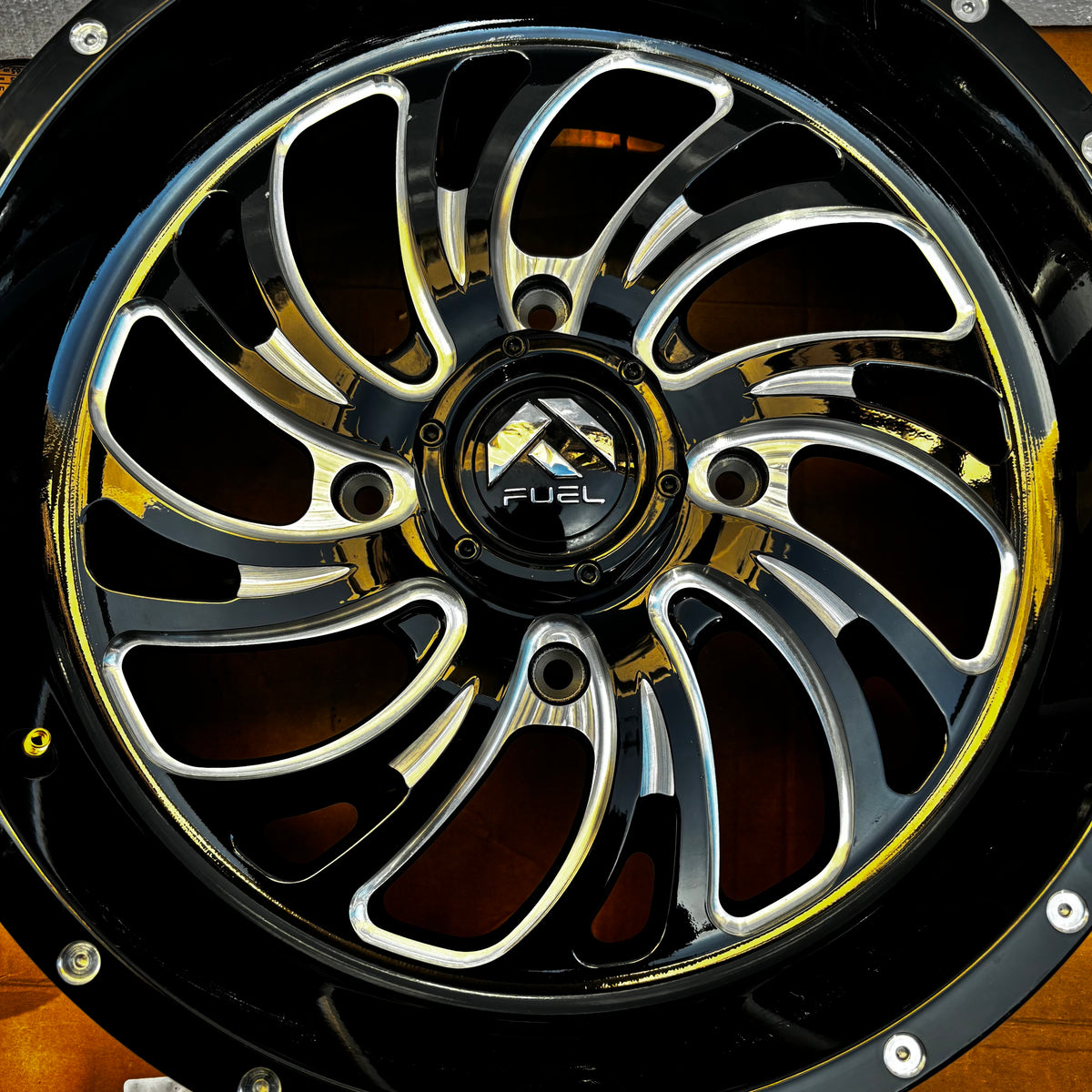 FUEL D641 KOMPRESSOR UTV 18X7 4X156 +13MM BLACK/MILLED WHEEL D6411870A544
