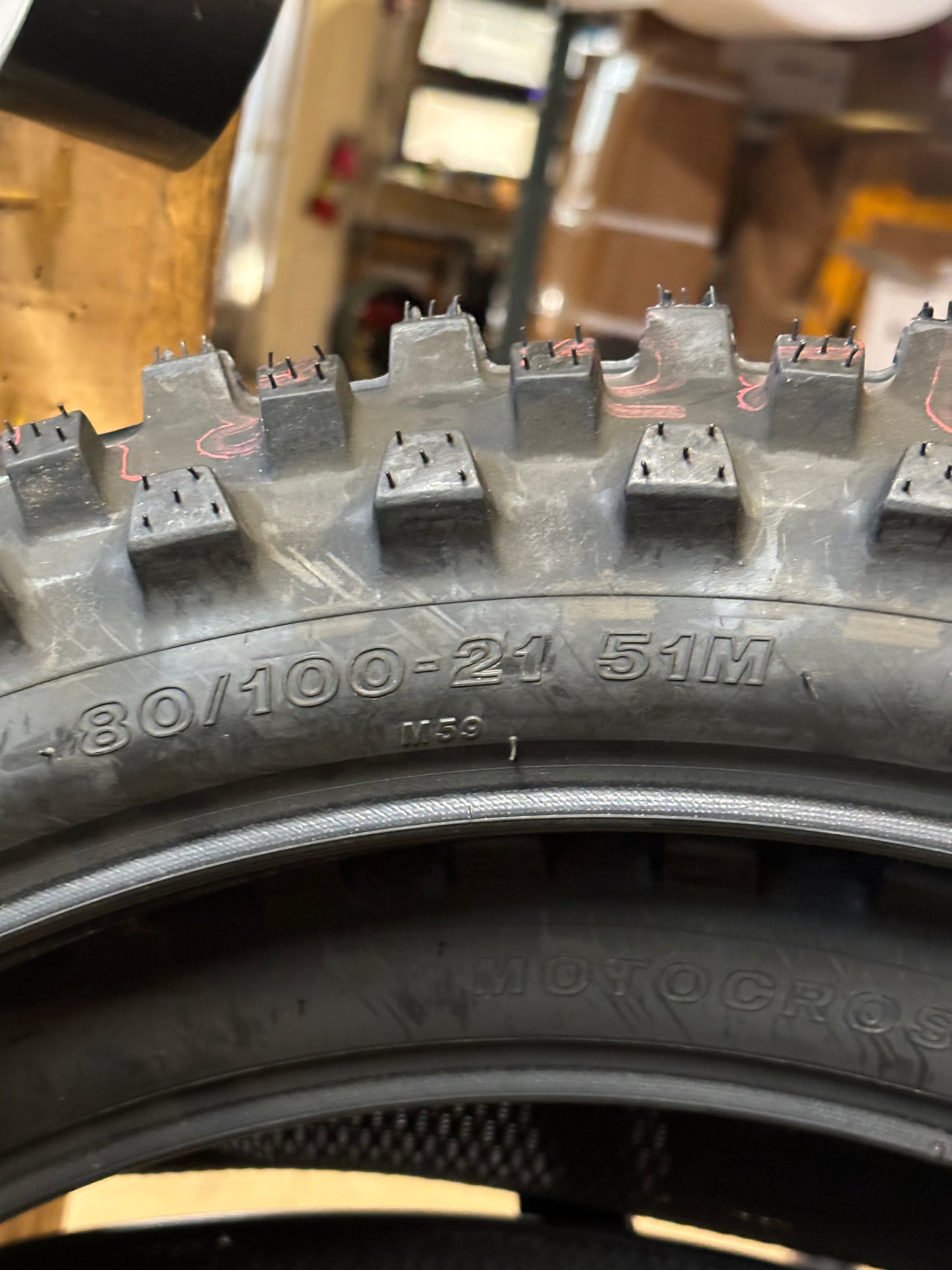 BRIDGESTONE MOTOCROSS M59 BSW  80 100 21 51M FRONT DIRT BIKE TIRE 065846