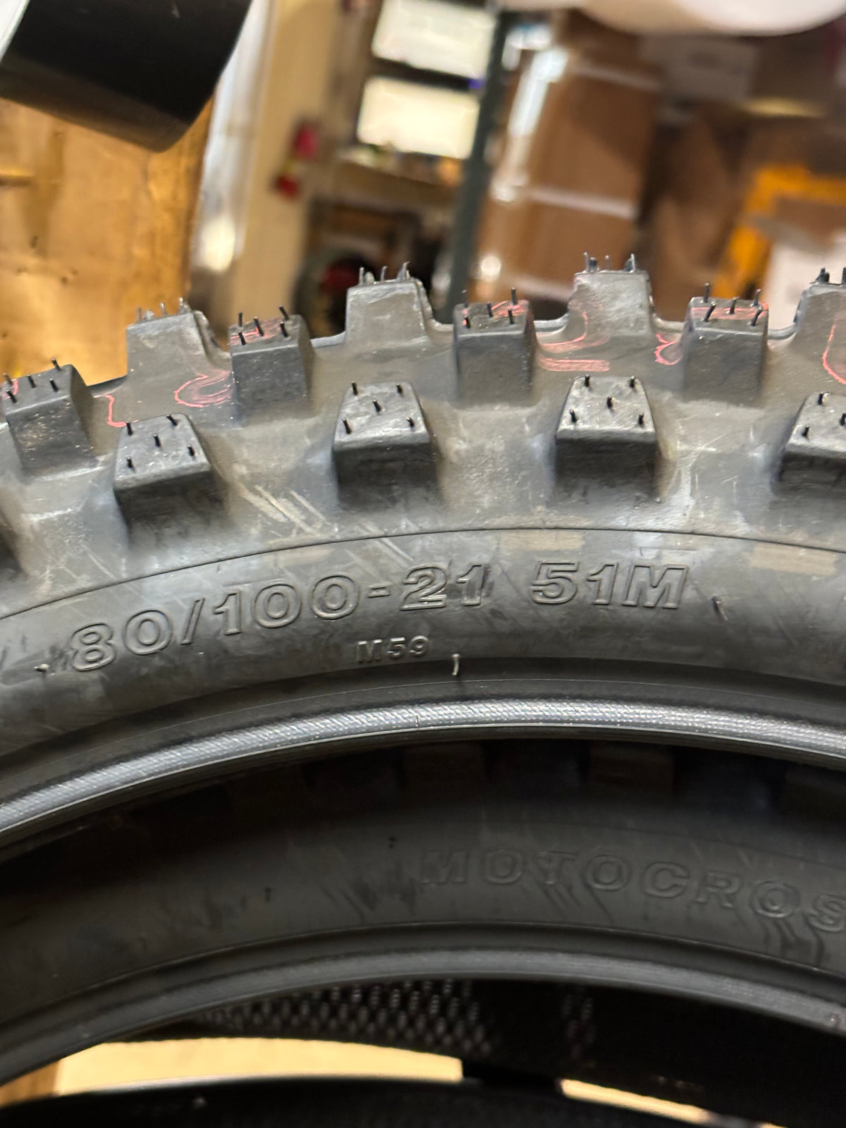 BRIDGESTONE MOTOCROSS M59 BSW  80 100 21 51M FRONT DIRT BIKE TIRE 065846