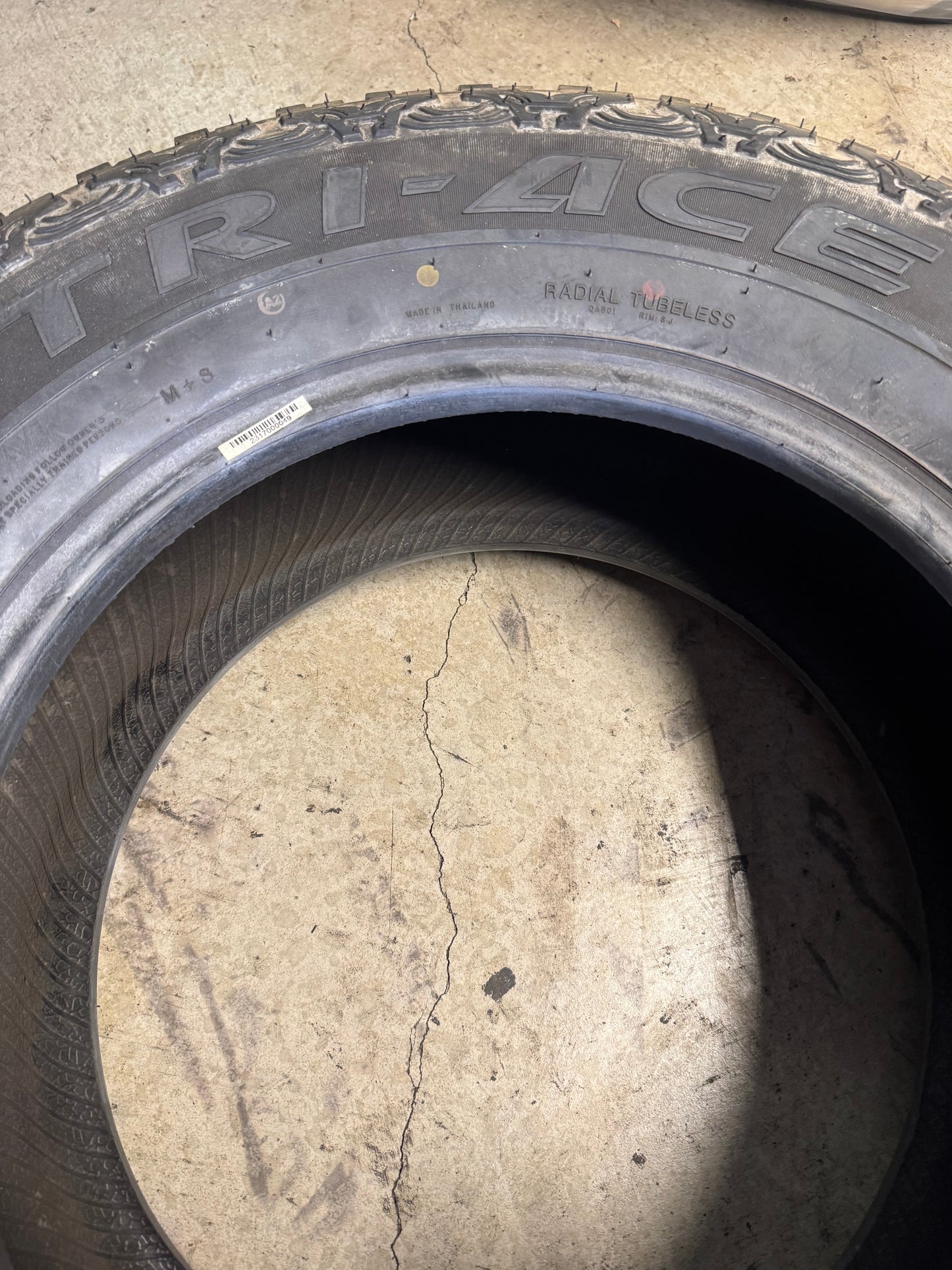 NOS TRI-ACE PIONEER A/T 3 BSW P 265 60 17 121/118R 10PLY ALL TERRAIN TIRE 1100026029