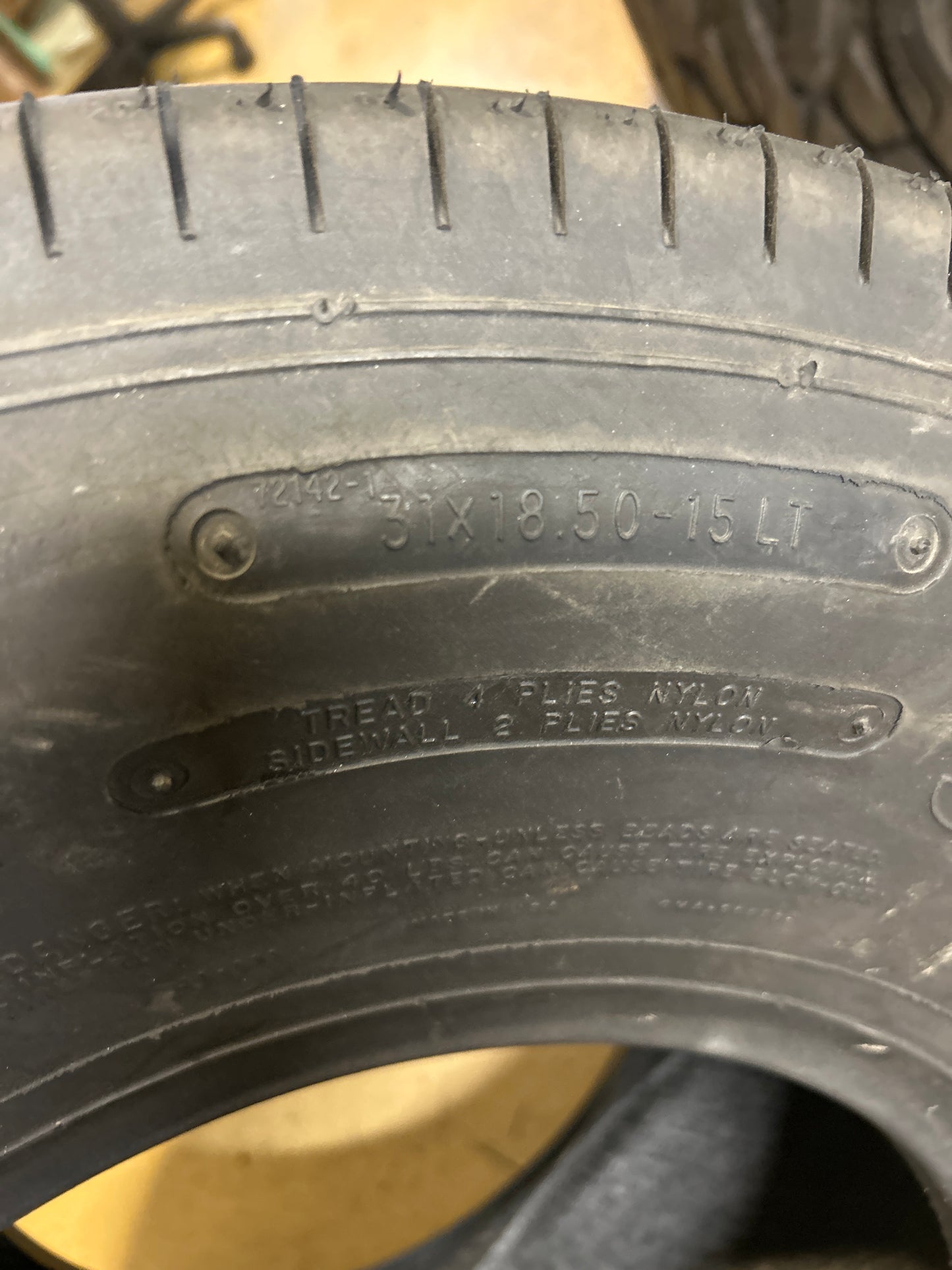 NOS MICKEY THOMPSON SPORTSMAN PRO BSW LT 31 18.5 15 DRAG TIRE 90000000213