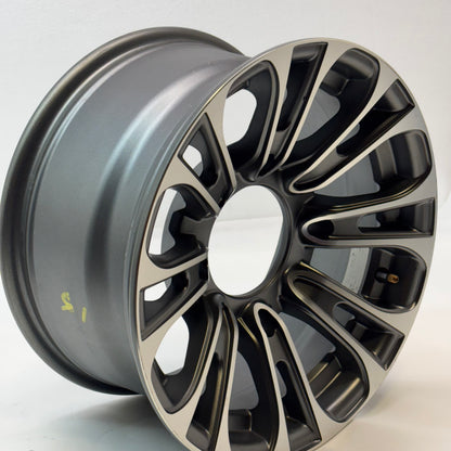 2 MASSFX QUAKE 14X7 4/156 ATV UTV RIMS GUN METAL GREY FINISH RZR GUNMETAL GRAY WHEELS