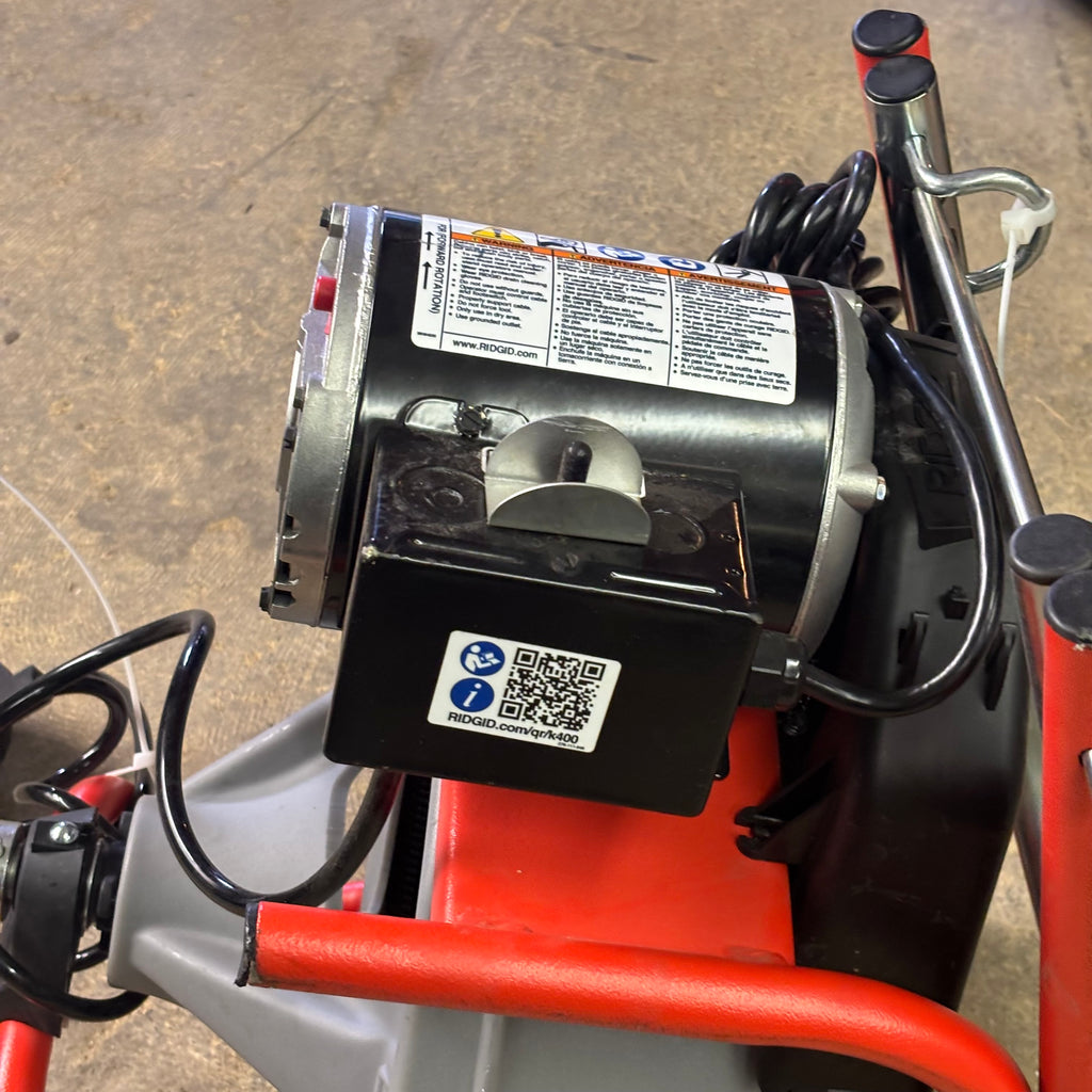 RIDGID K-400 DRAIN CLEANING SNAKE AUGER 120-VOLT DRUM MACHINE K-400-T3