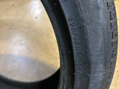 NOS 2 UNIROYAL TIGER PAW TOURING A/S BSW P 225 45 18 95V XL ALL SEASON 41047