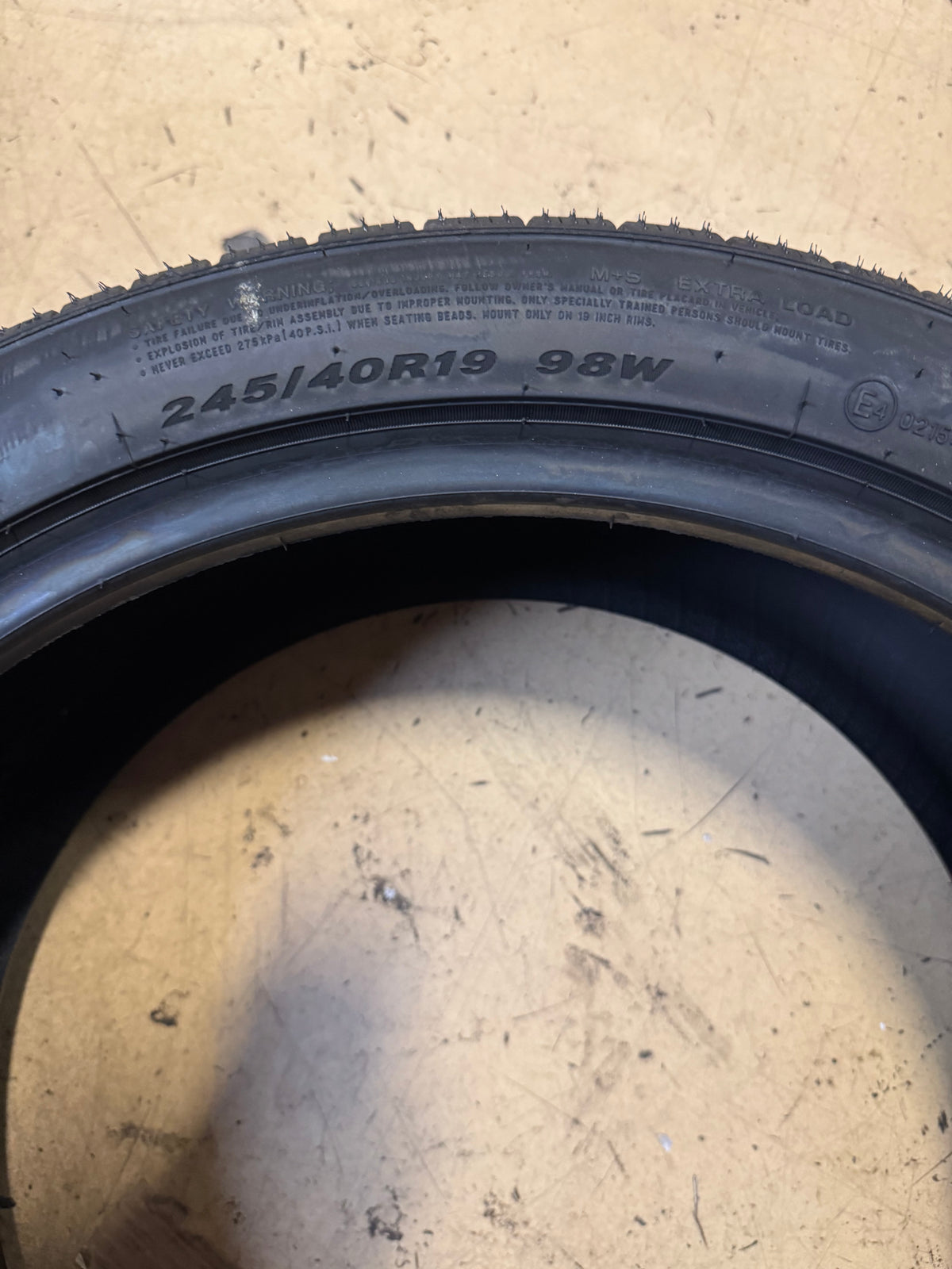 NEXEN NPRIZ S BSW P 245 40 19 98W XL TOURING TIRE 19111NXK
