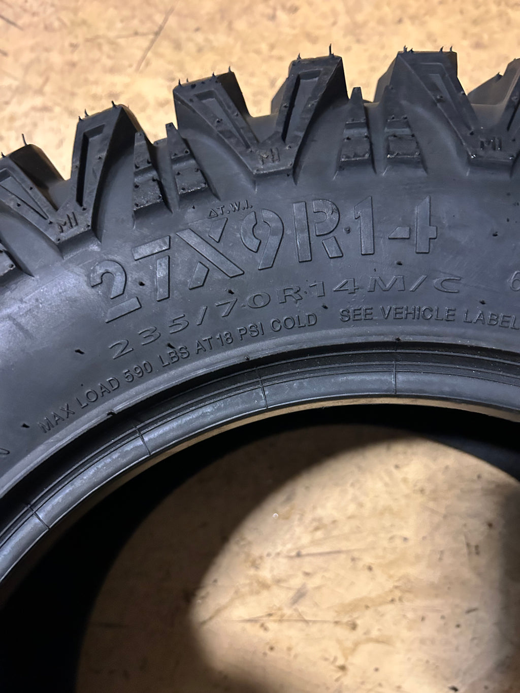 AMS M1 EVIL BSW 27 9 11 62J 8PLY ATV/UTV TIRE AMSME27911