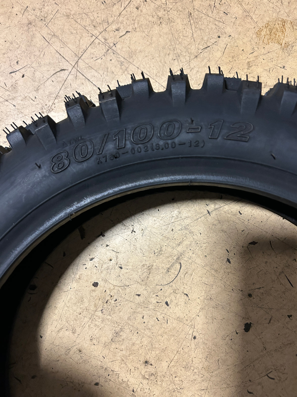 KENDA K-760 TRAK MASTER BSW 80 100 12 50M REAR DIRT BIKE TIRE 047601203C0