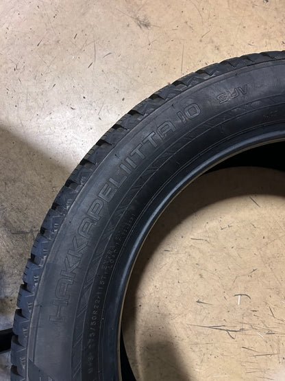 USED NOKIAN HAKKAPELIITTA 10 SUV STUDDED P 275 50 22 115T XL WINTER TIRE TS32535