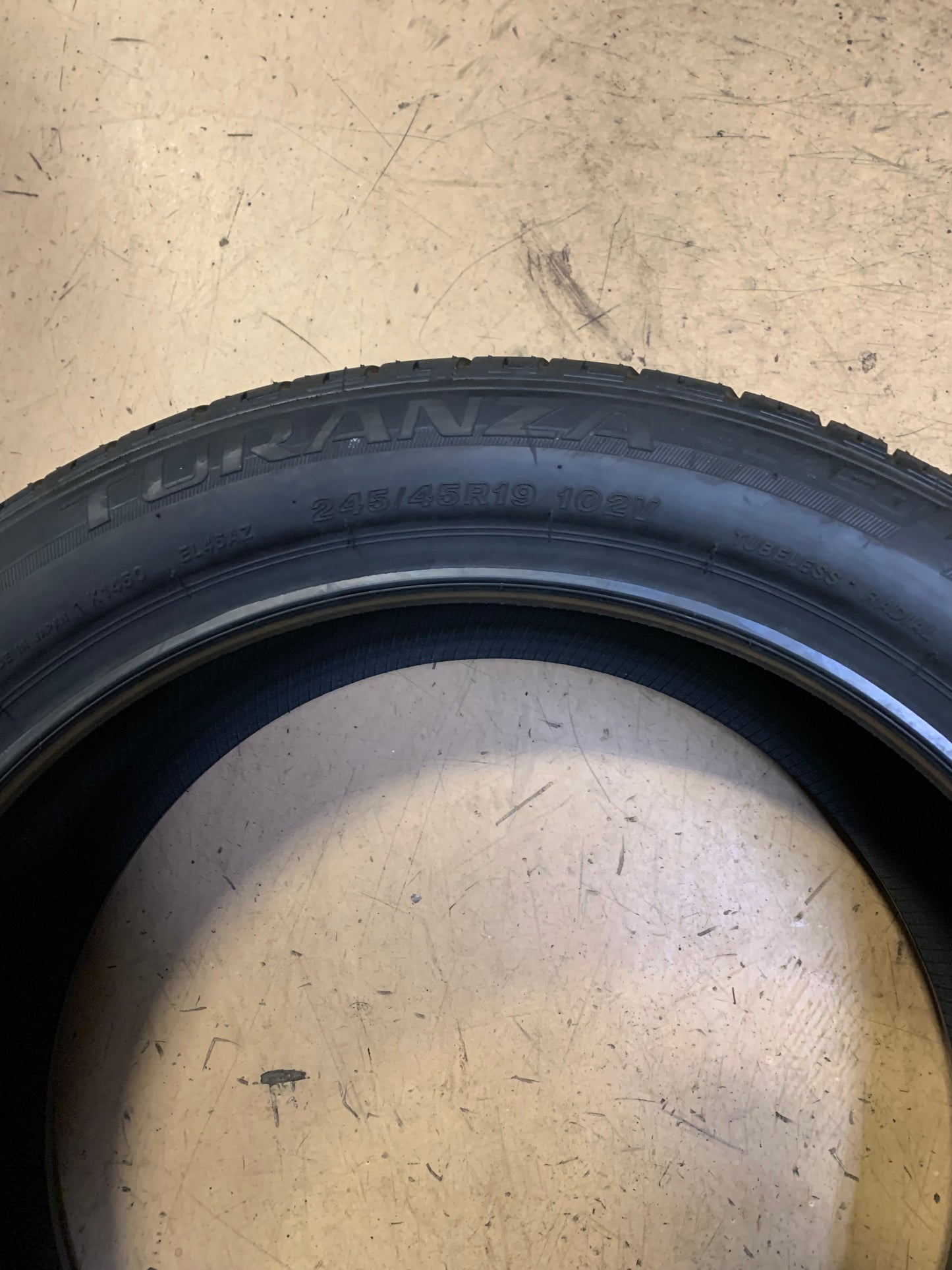 BRIDGESTONE TURANZA EL450 RFT BSW P 245 45 19 102V XL ALL SEASON TIRE 004699