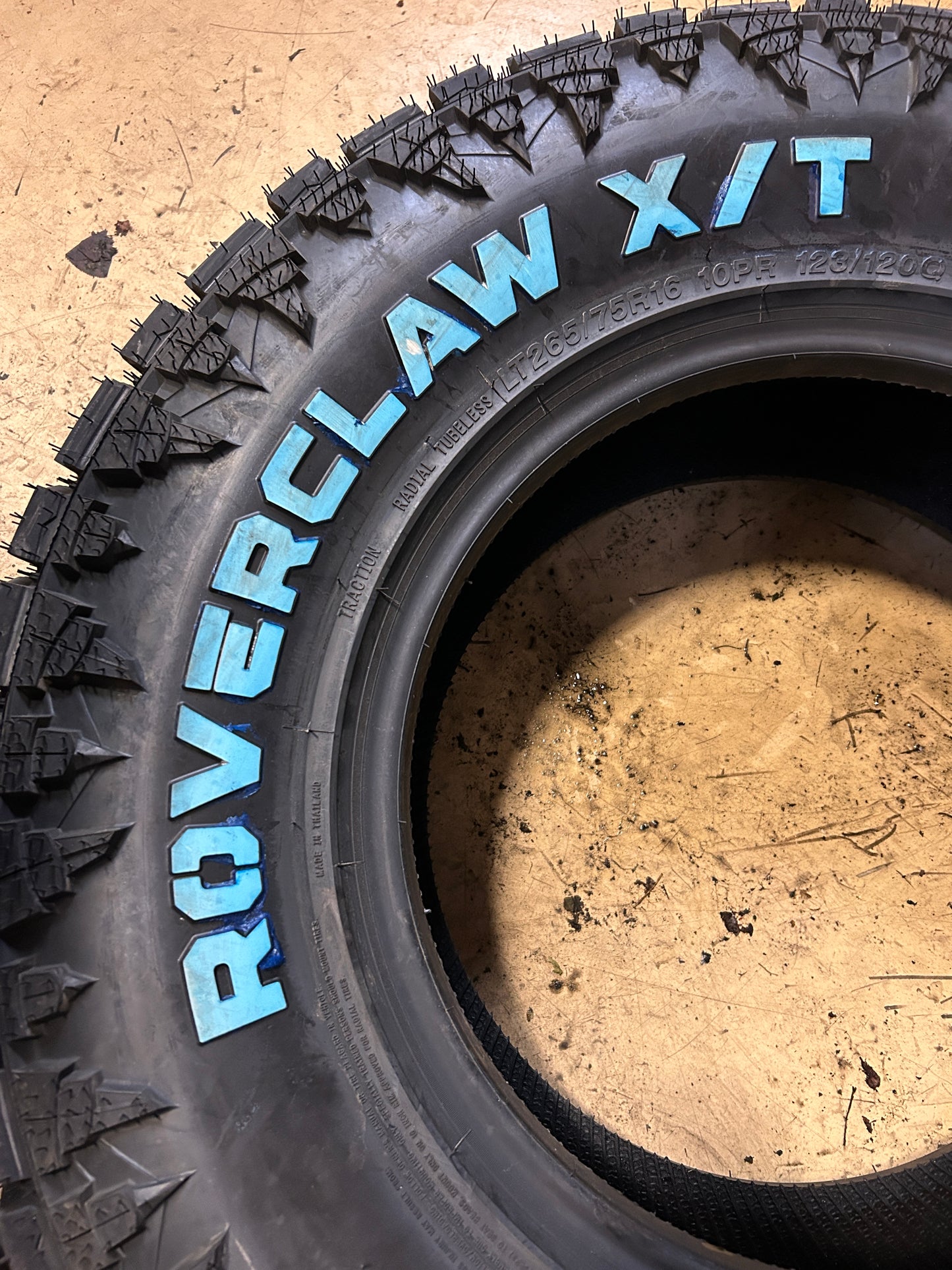ATLANDER ROVERCLAW X/T RWL LT 265 75 16 123/120Q 10PLY RUGGED TIRE XT1014