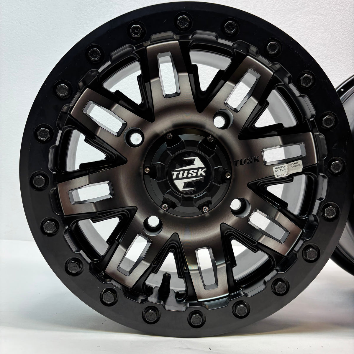 2 TUSK TETON BEADLOCK ATV/UTV MACHINED/BLACK WHEELS 14X7 4/156 ET+30 1852790004