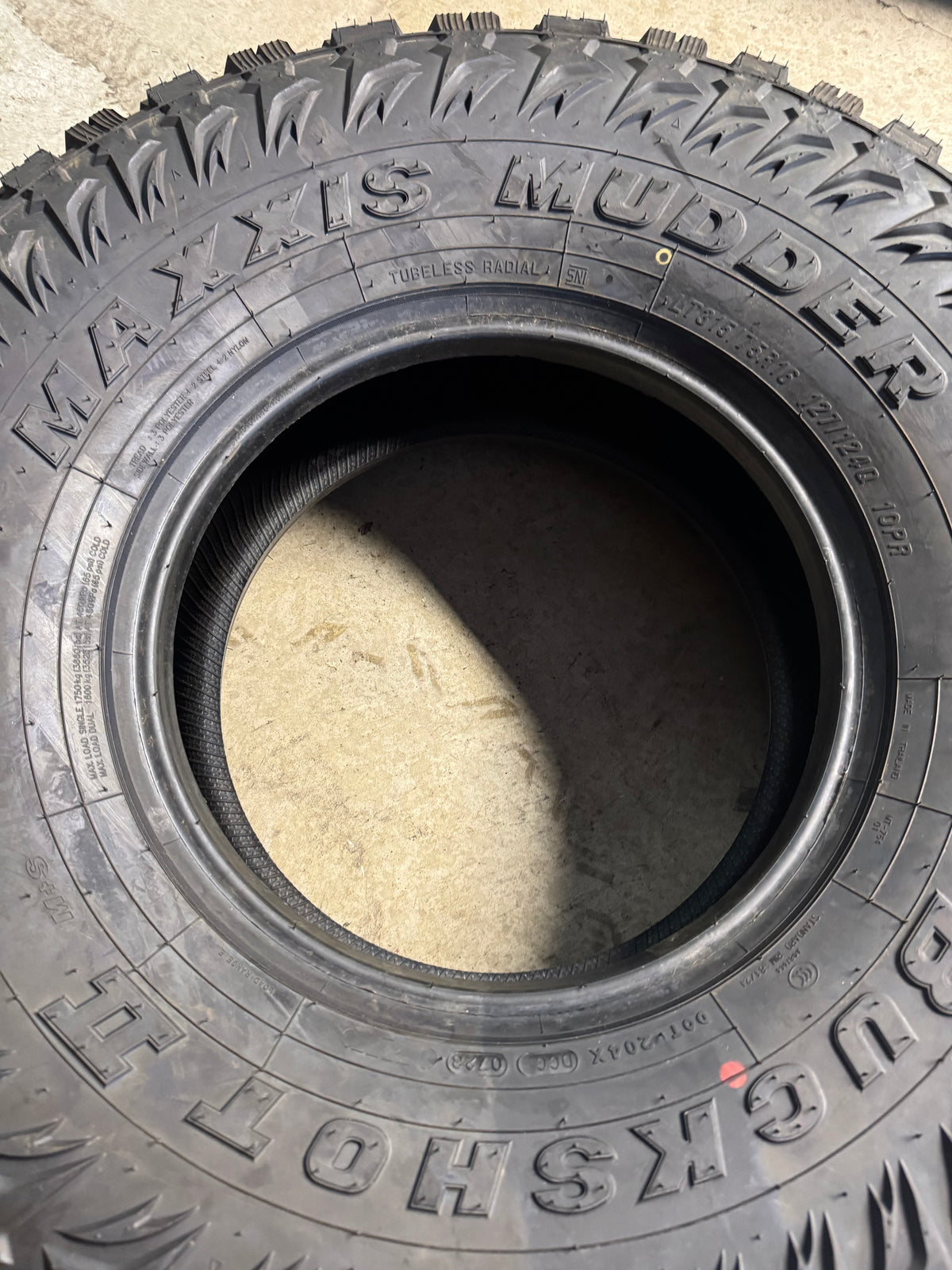 2 MAXXIS MUDDER BUCKSHOT II MT-794 BSW LT 315 75 16 127/124Q 10PLY MUD TERRAIN TIRE TL00252200